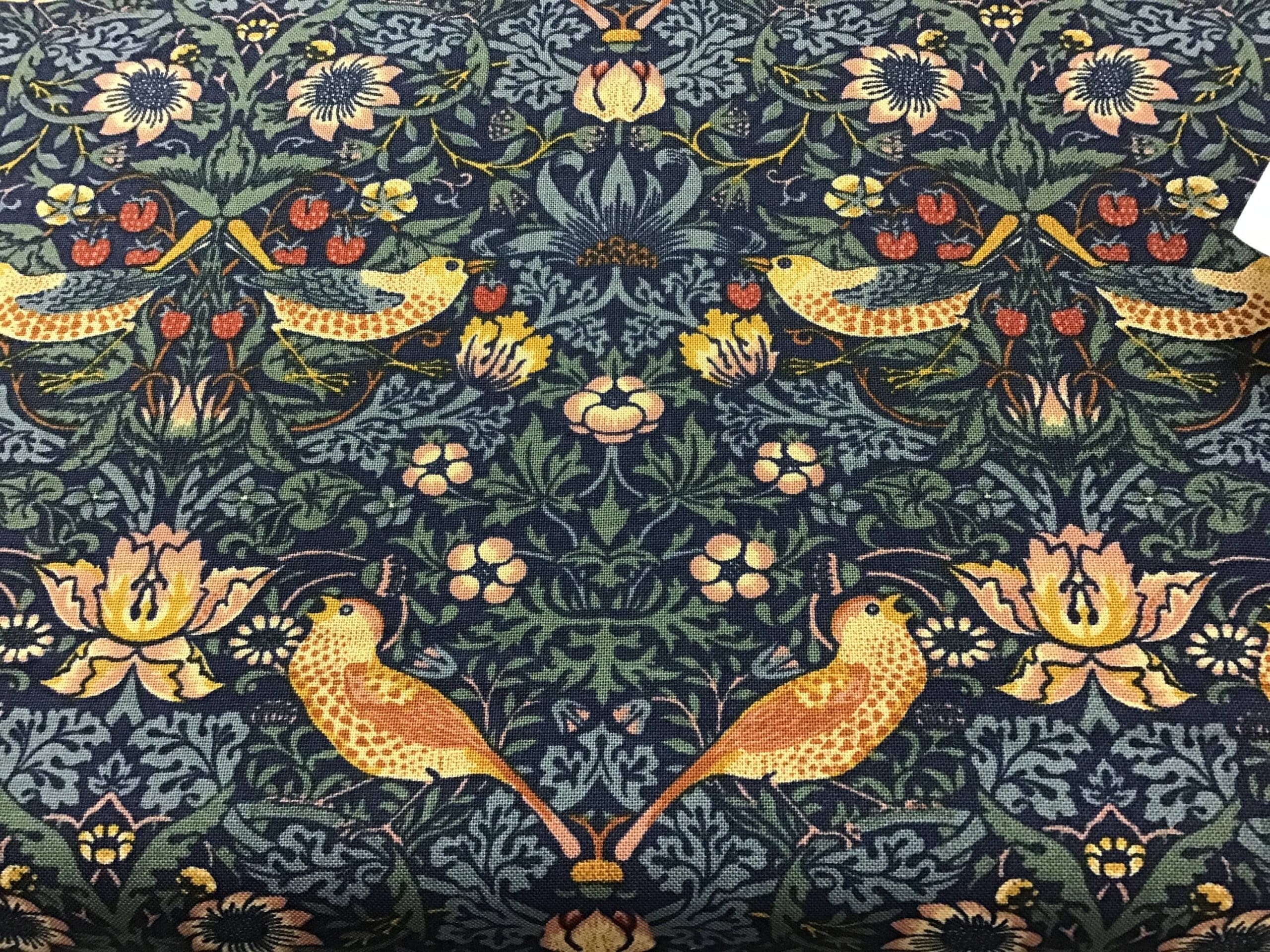 Best of Morris – Fall 3349020 Strawberry Thief Indigo blue fabric by Moda Best of Morris - Fall 3349020 Strawberry Thief Indigo blue fabric by Moda