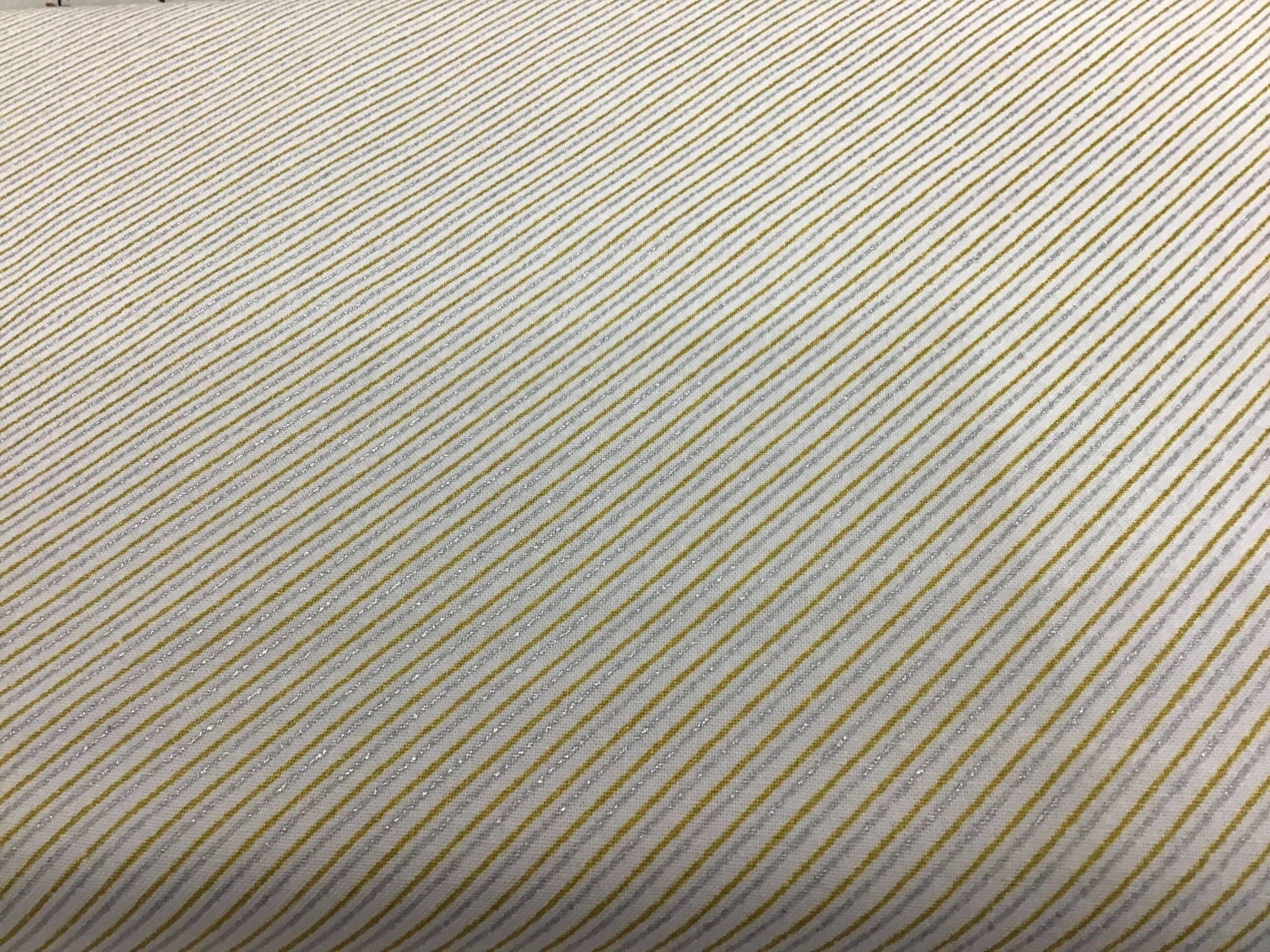 Sparkle glitter stripe Gold Silver fabric Christmas blender Sparkle glitter stripe Gold Silver fabric Christmas blender