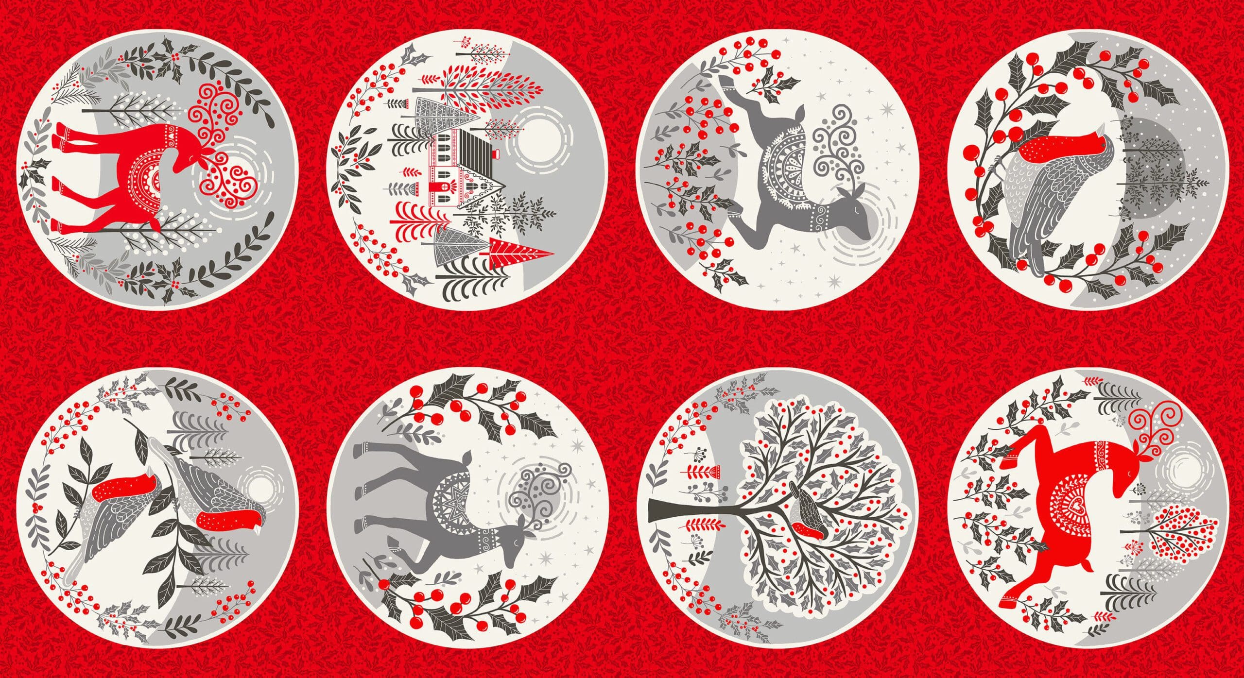 Scandi Circles 22251 Price per 60cm panel Scandi Circles 22251 Price per 60cm panel