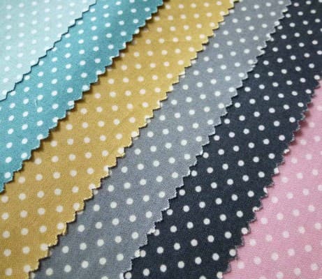 Spot 830B64 Light Cobalt Blue white dot fabric by Makower Spot 830B64 Light Cobalt Blue white dot fabric by Makower - Image 2
