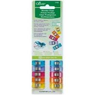Clover Wonder Clips Multi Quilting Binding Clips x10