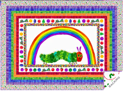 Hungry Caterpillar 29597L Panel 60cm (23.3″) White by Makower fabrics. Price per Panel Hungry Caterpillar 29597L Panel 60cm (23.3") White by Makower fabrics. Price per Panel - Image 2
