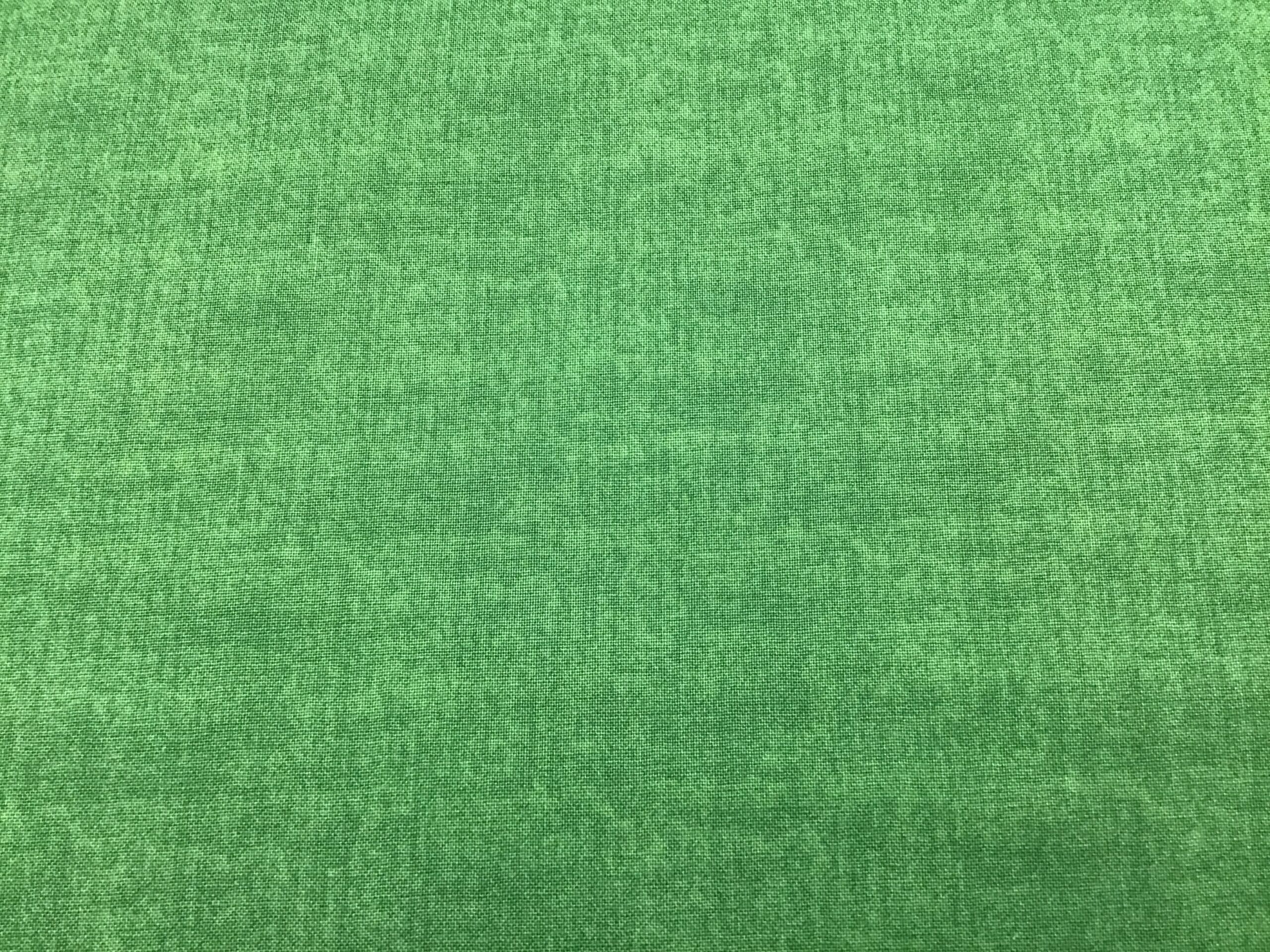 Linen texture 1473G7 by Makower Shamrock Bright Green plain solid fabric Linen texture 1473G7 by Makower Shamrock Bright Green plain solid fabric