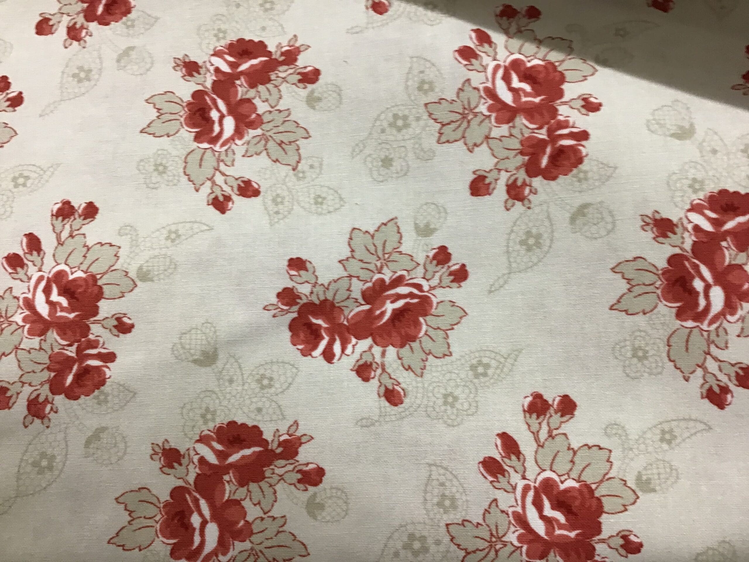 Miss Scarlet visions 14812 red floral on cream by Minnick and Simpson for Moda Miss Scarlet visions 14812 red floral on cream by Minnick and Simpson for Moda
