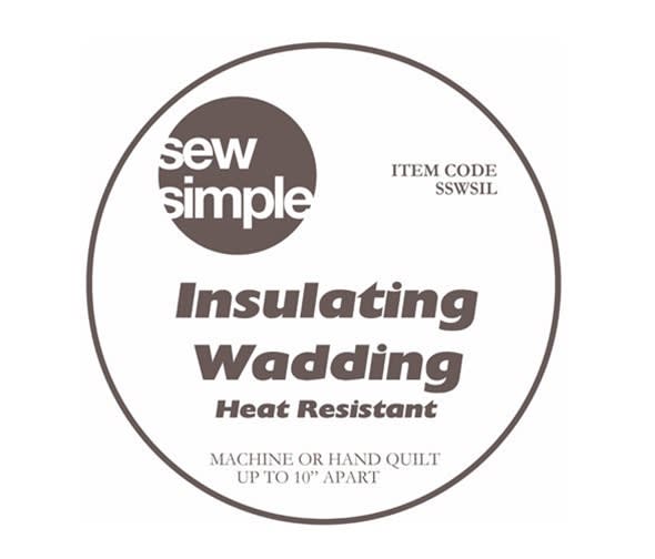Sew Simple Insulated wadding 24” wide Sew Simple Insulated wadding 24” wide