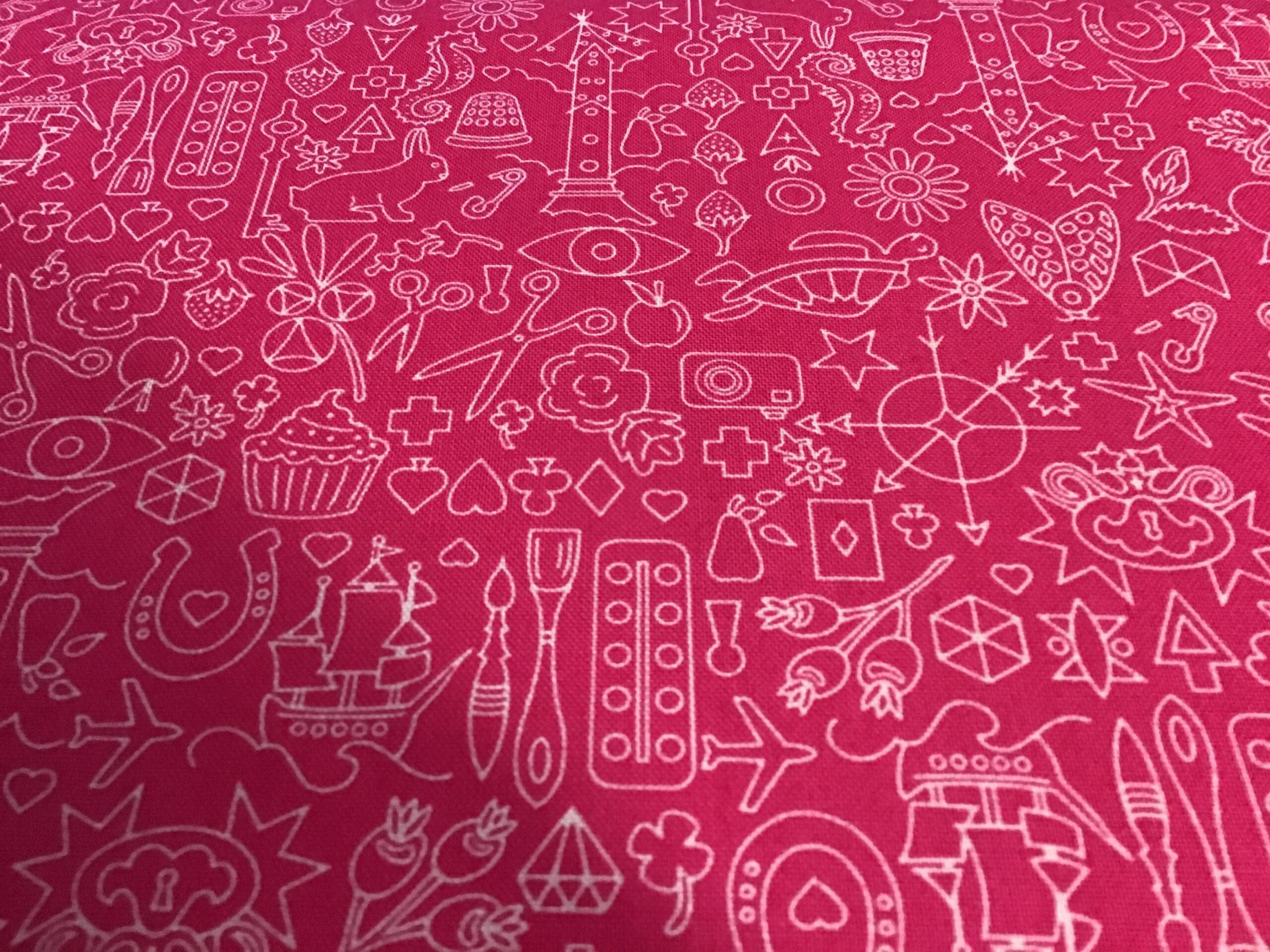 9036 doodle ditzi pink Alison glass doodle