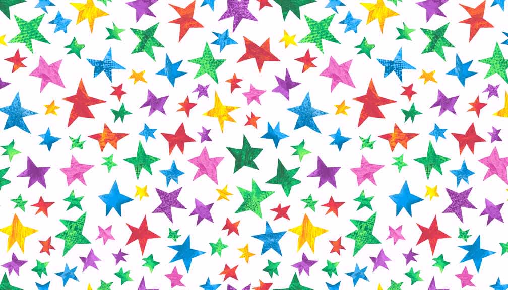 Hungry Caterpillar 7673X Crazy Stars multi by Makower fabric Hungry Caterpillar 7673X Crazy Stars multi by Makower fabric
