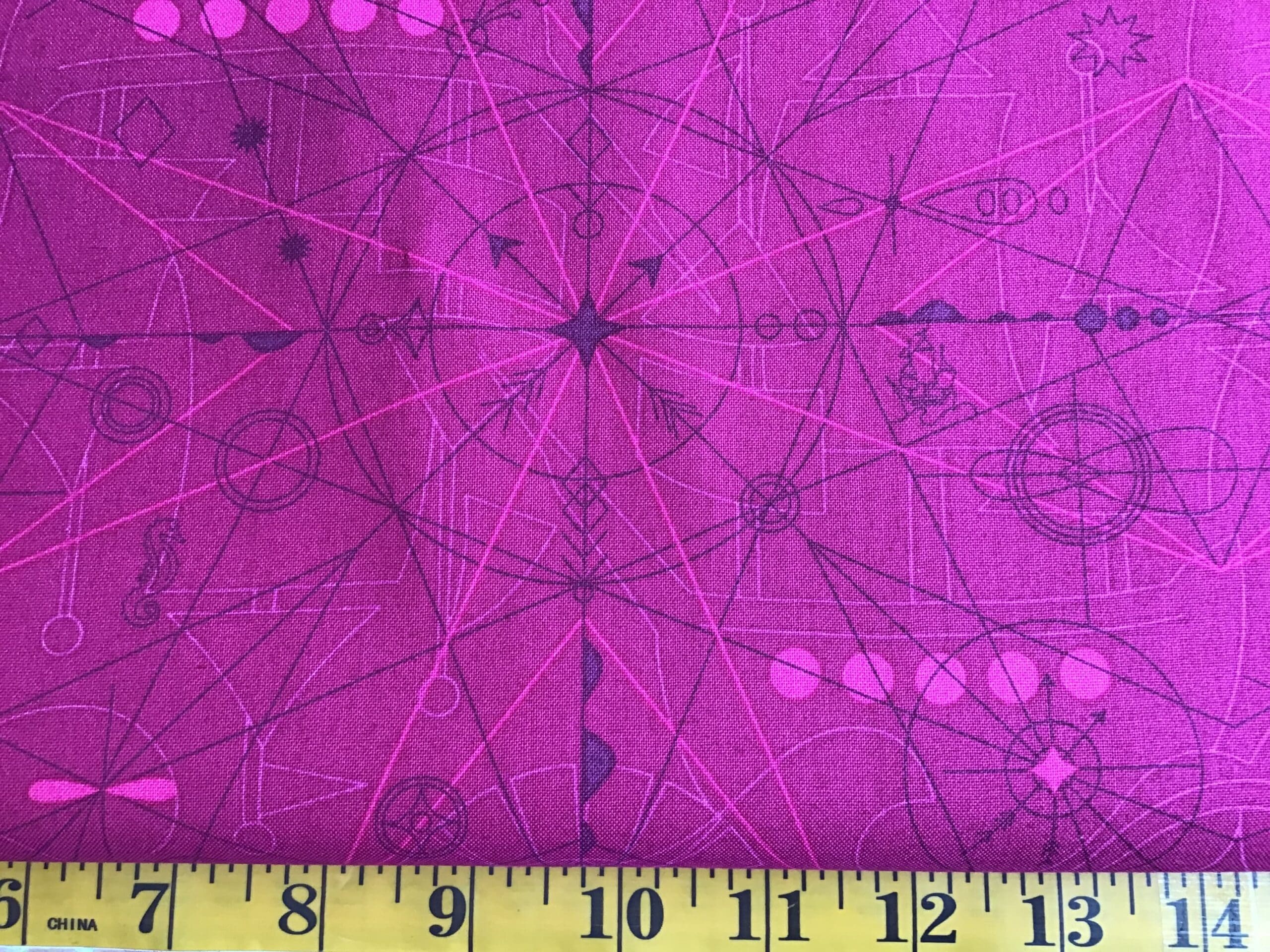 COMPASS 8673E by Alison Glass Bright Pink COMPASS 8673E by Alison Glass Bright Pink
