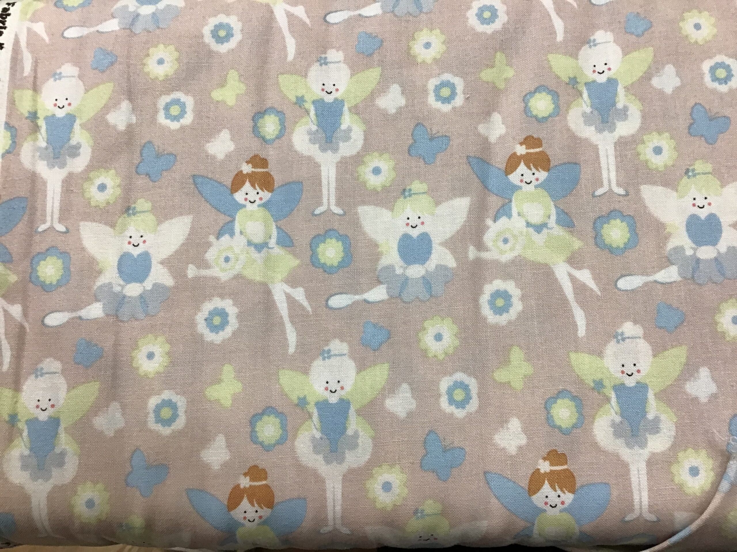 Flower Fairies FF87 Blue Green on grey Flower Fairies FF87 Blue Green on grey