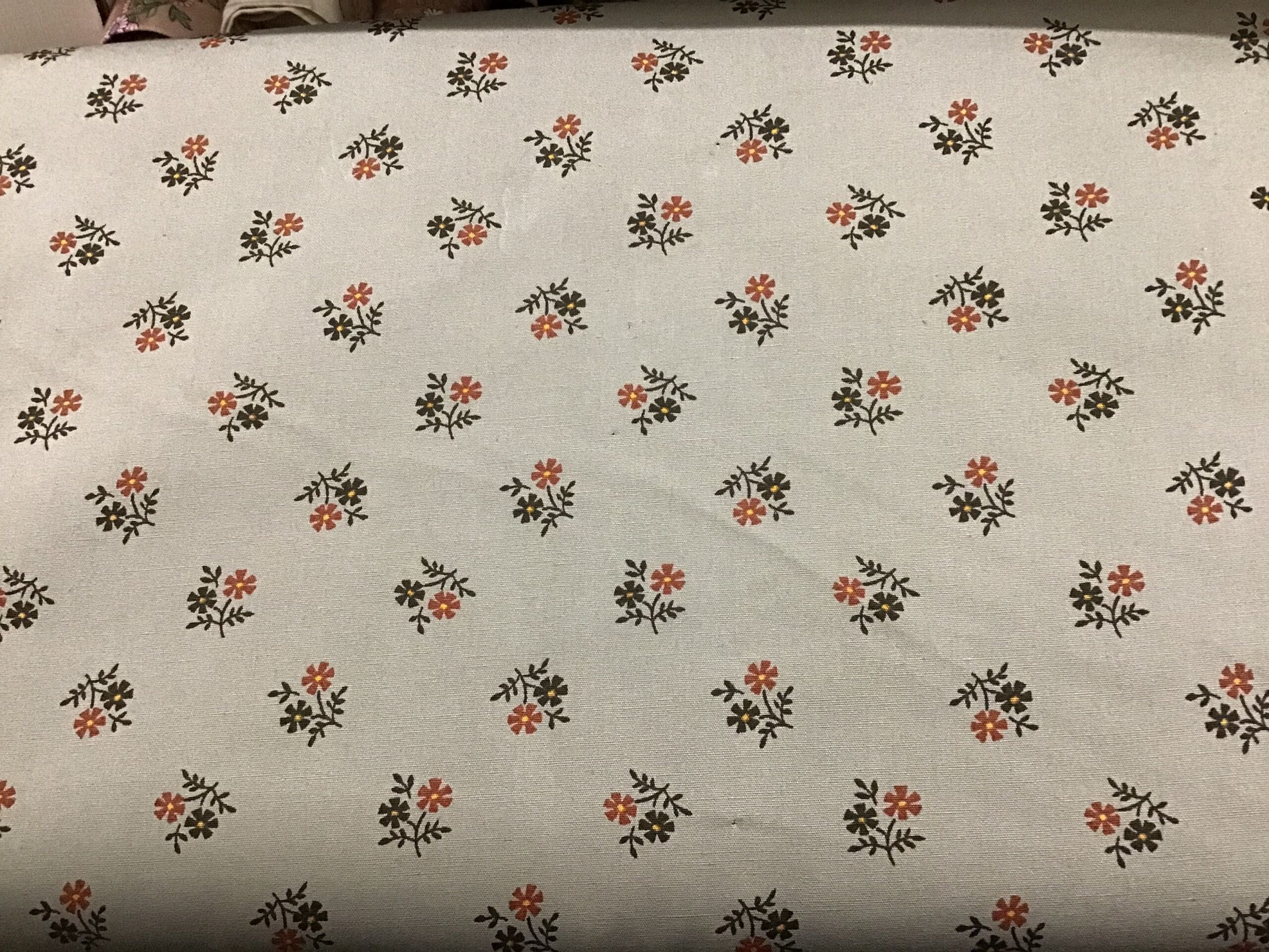 SEVENBERRY DITSY SPRIGS GREY green fabric SEVENBERRY DITSY SPRIGS GREY green fabric