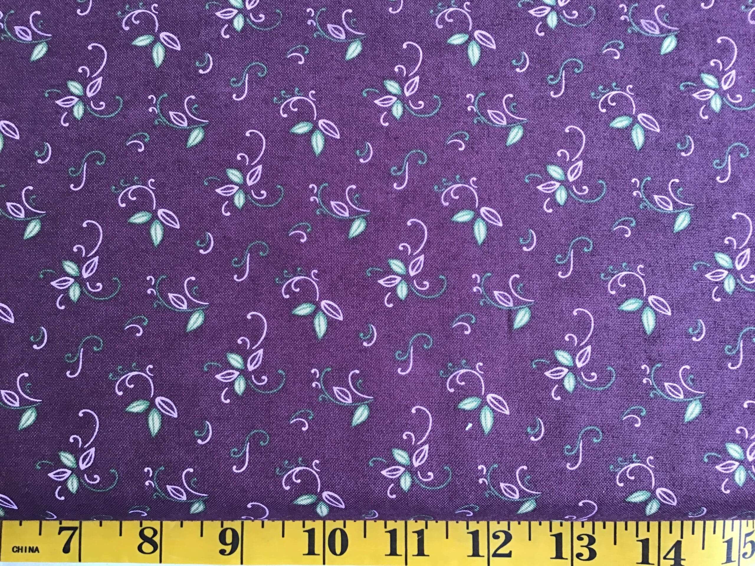 Moda mf676512 Vine Purple Leaves Moda mf676512 Vine Purple Leaves
