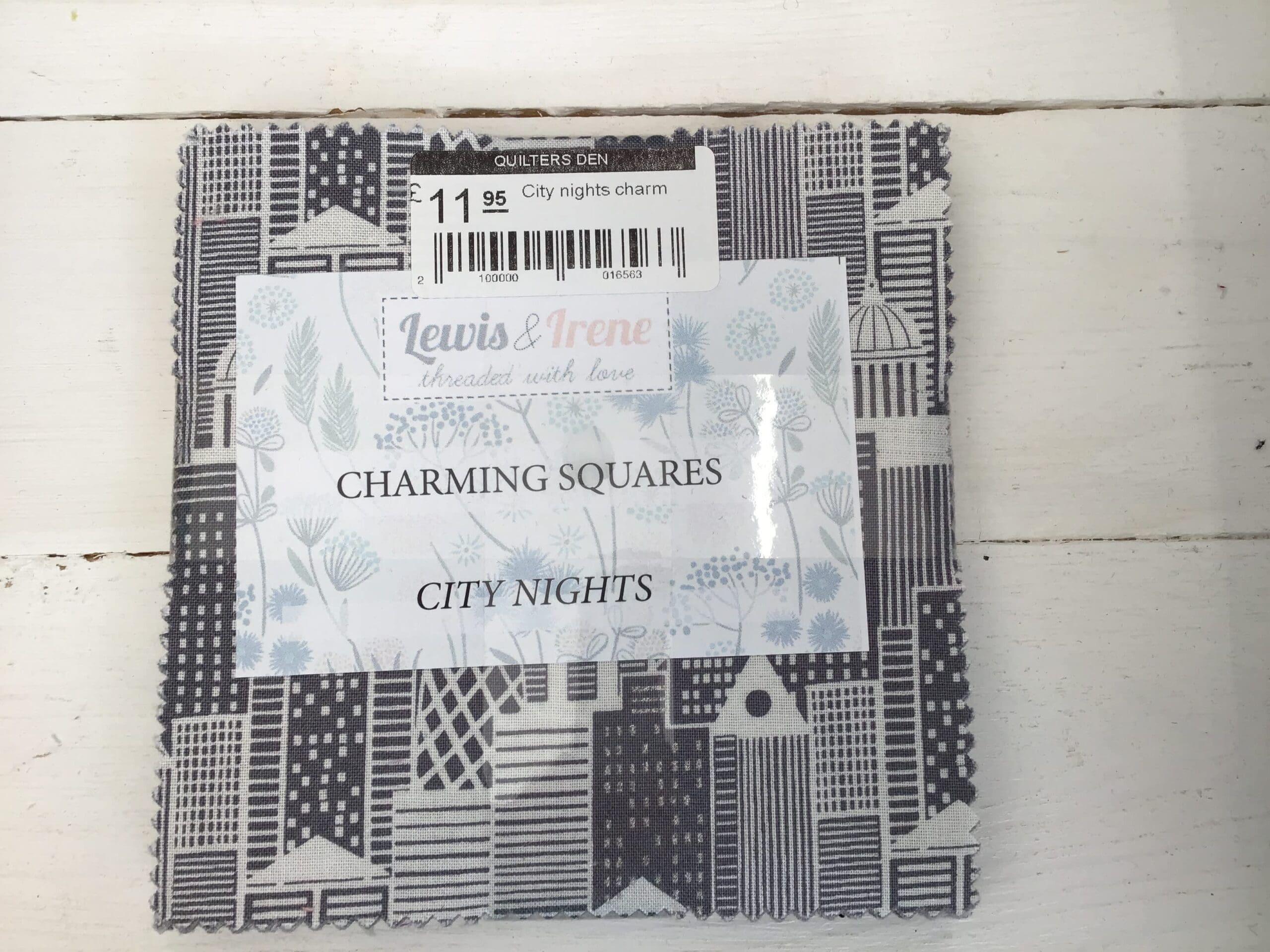 City nights charm by Lewis and Irene grey black multi City nights charm by Lewis and Irene grey black multi