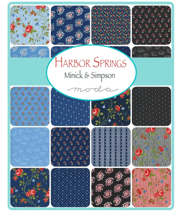 Harbor Springs 14900 Jelly Roll Red Cream Blue by Moda Fabrics Harbor Springs 14900 Jelly Roll Red Cream Blue by Moda Fabrics - Image 2