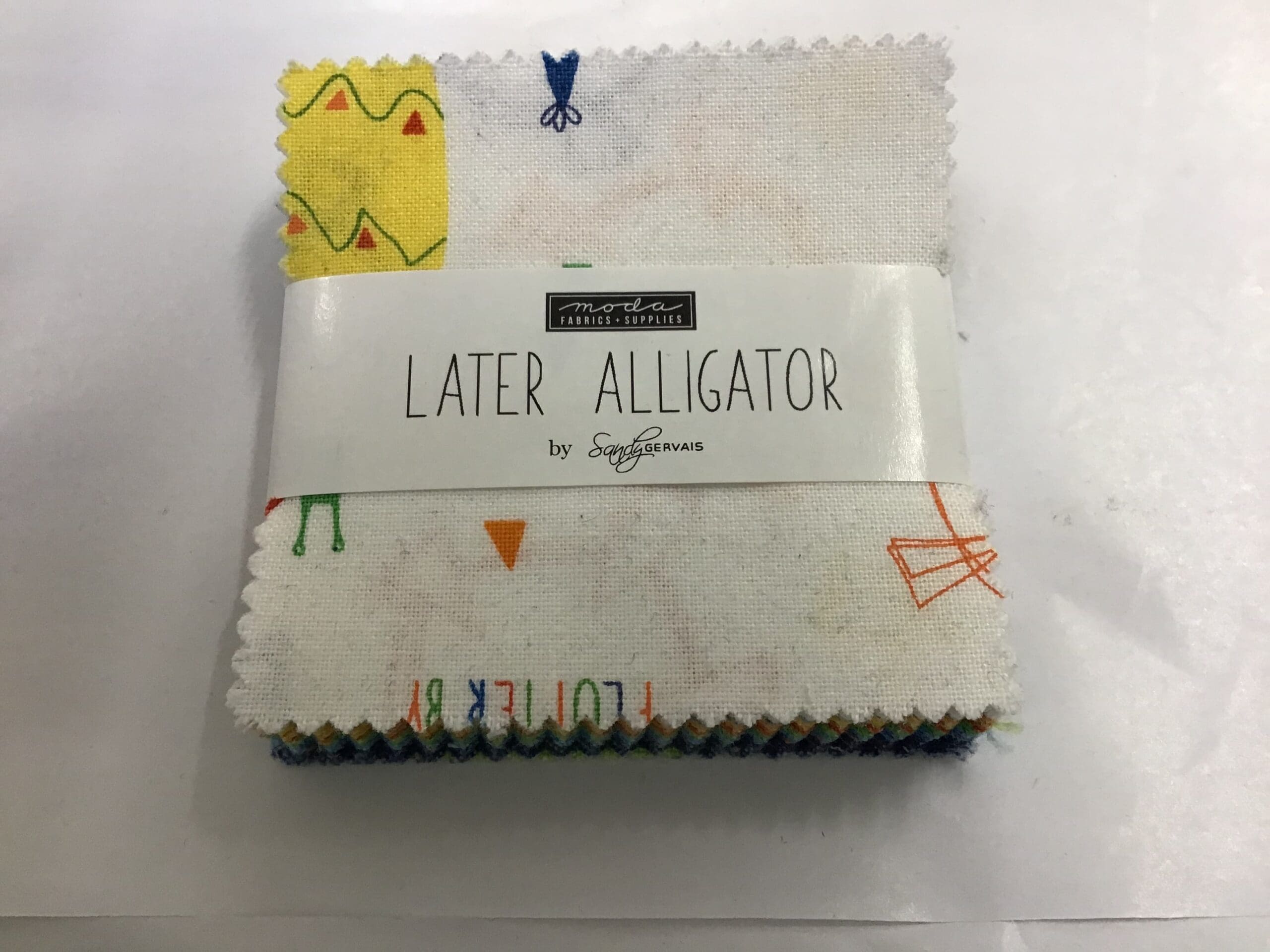 Moda Mini charm Later Alligator Blue Orange Green Moda Mini charm Later Alligator Blue Orange Green