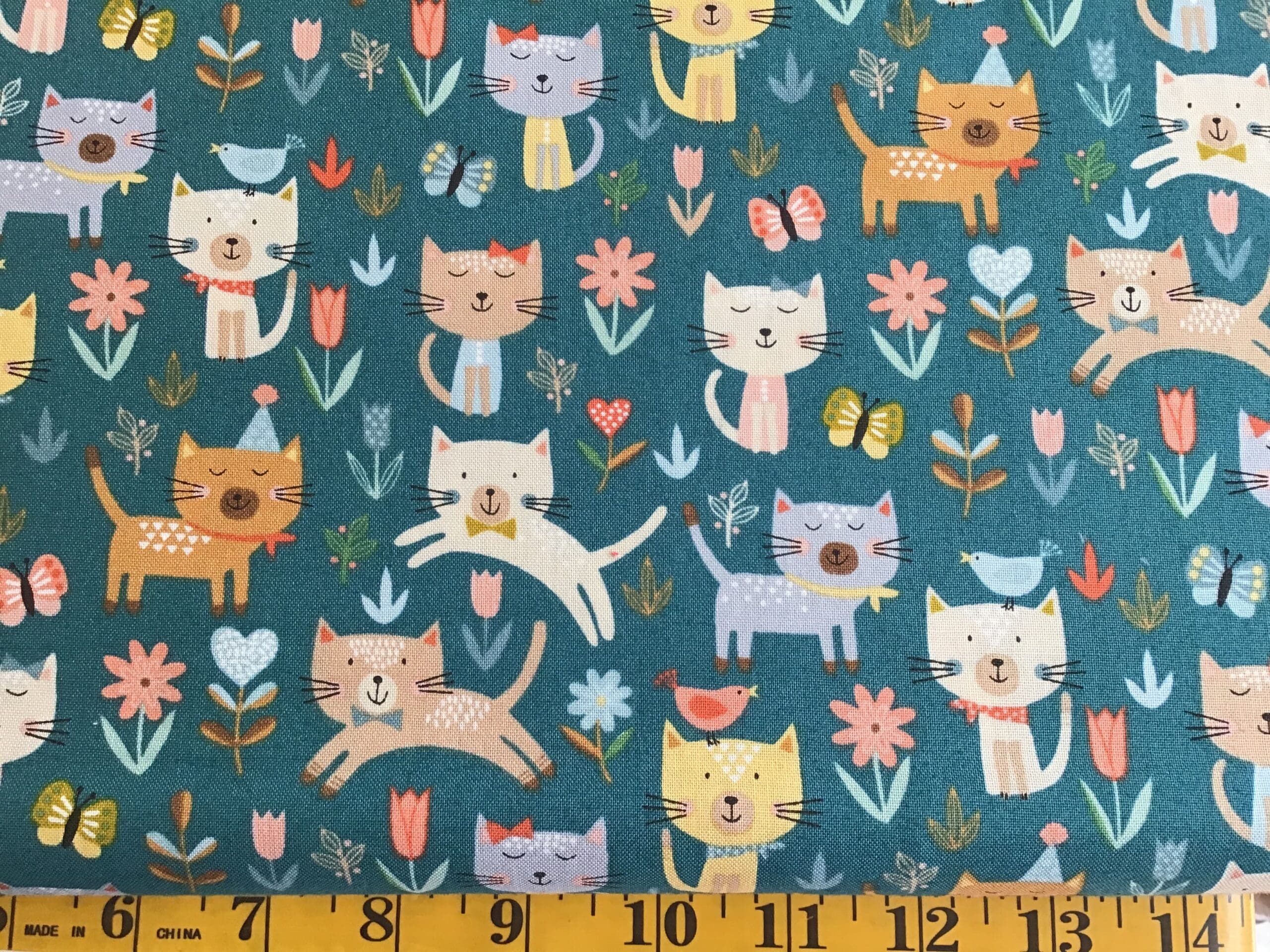 Cool cats large scatter teal 2183 T cool cats large scatter teal 2183 t