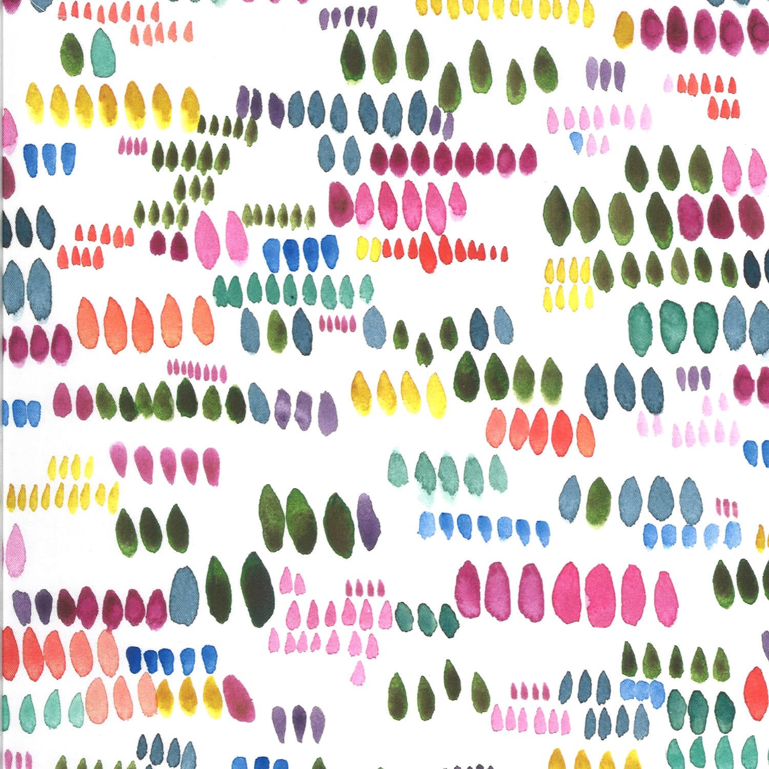 Moody Bloom 844611D Watercolour Paint Palette Multi on White by Create Joy for Moda fabric Moody Bloom 844611D Watercolour Paint Palette Multi on White by Create Joy for Moda fabric