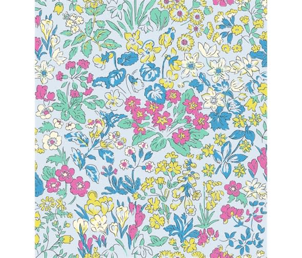 Liberty Flower Show 20B Wisley Flowers pink green blue fabric liberty flower show 20b wisley flowers pink green blue fabric