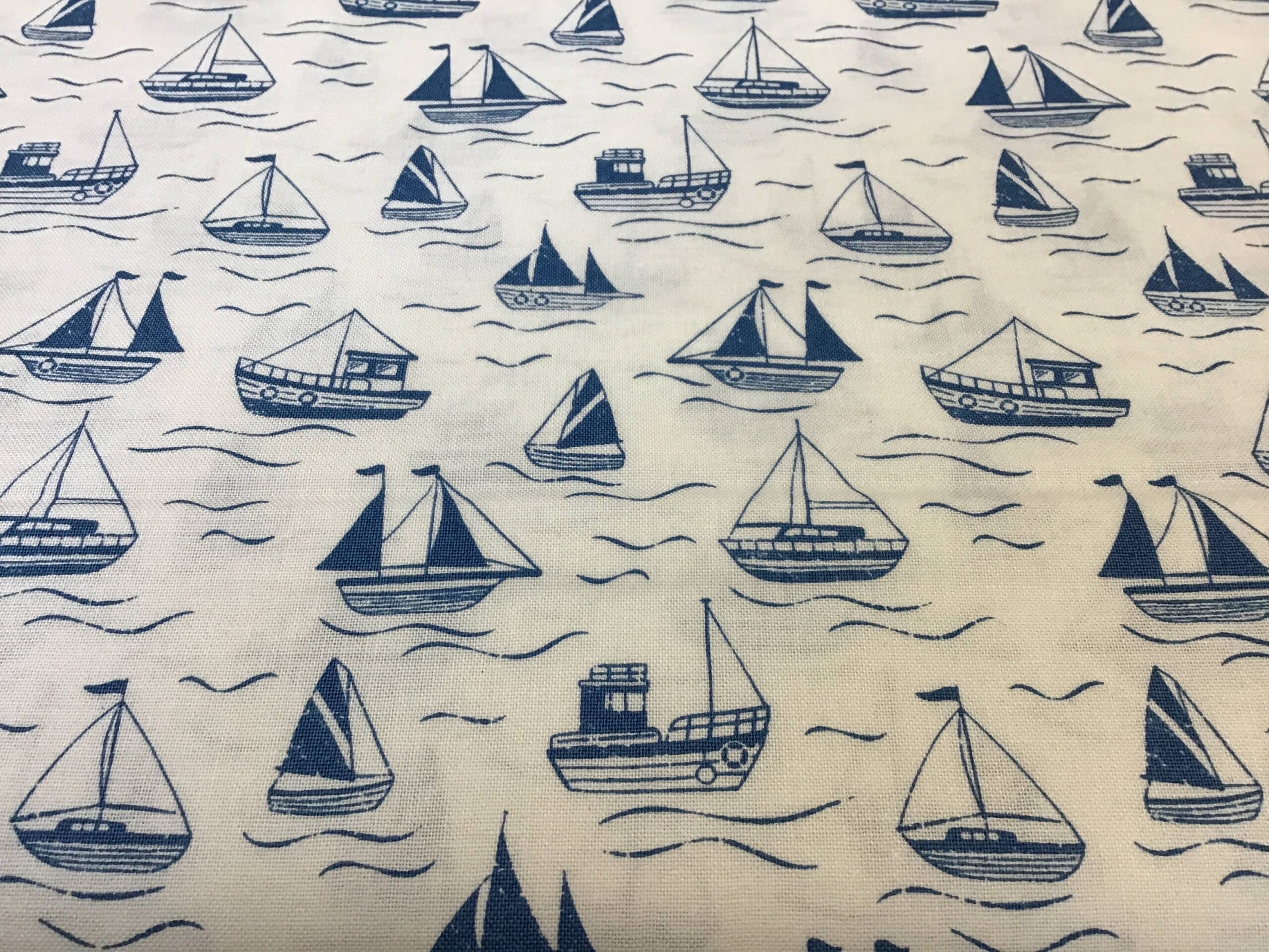Thalassophile Boats A4671 Cream by Lewis and Irene fabric thalassophile boats a4671 cream by lewis and irene fabric