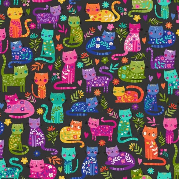 Katie’s Cats Messenger Bag Pattern by Makower Katie's Cats