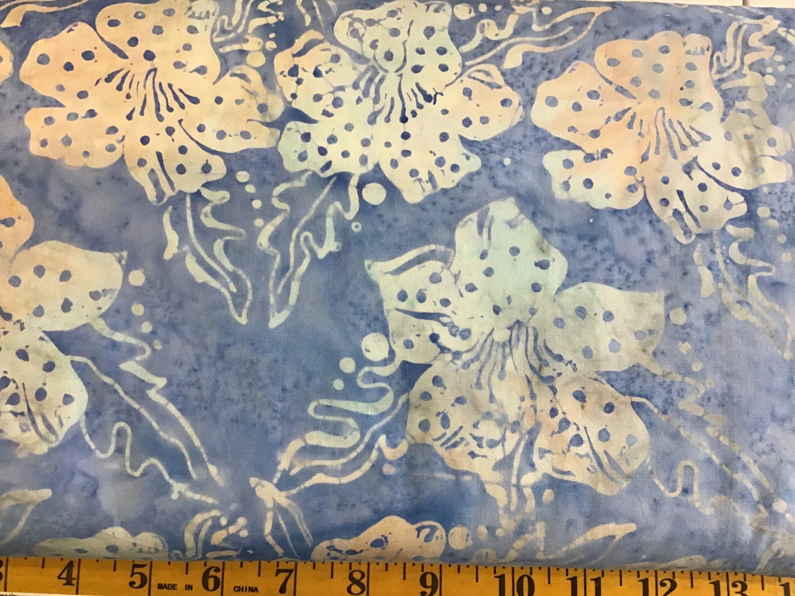 145H Hibiscus batik flower blue 145h hibiscus batik flower blue