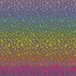 Art Theory 9699C Birds & Bees Rainbow on Charcoal Grey by Alison Glass for Makower
