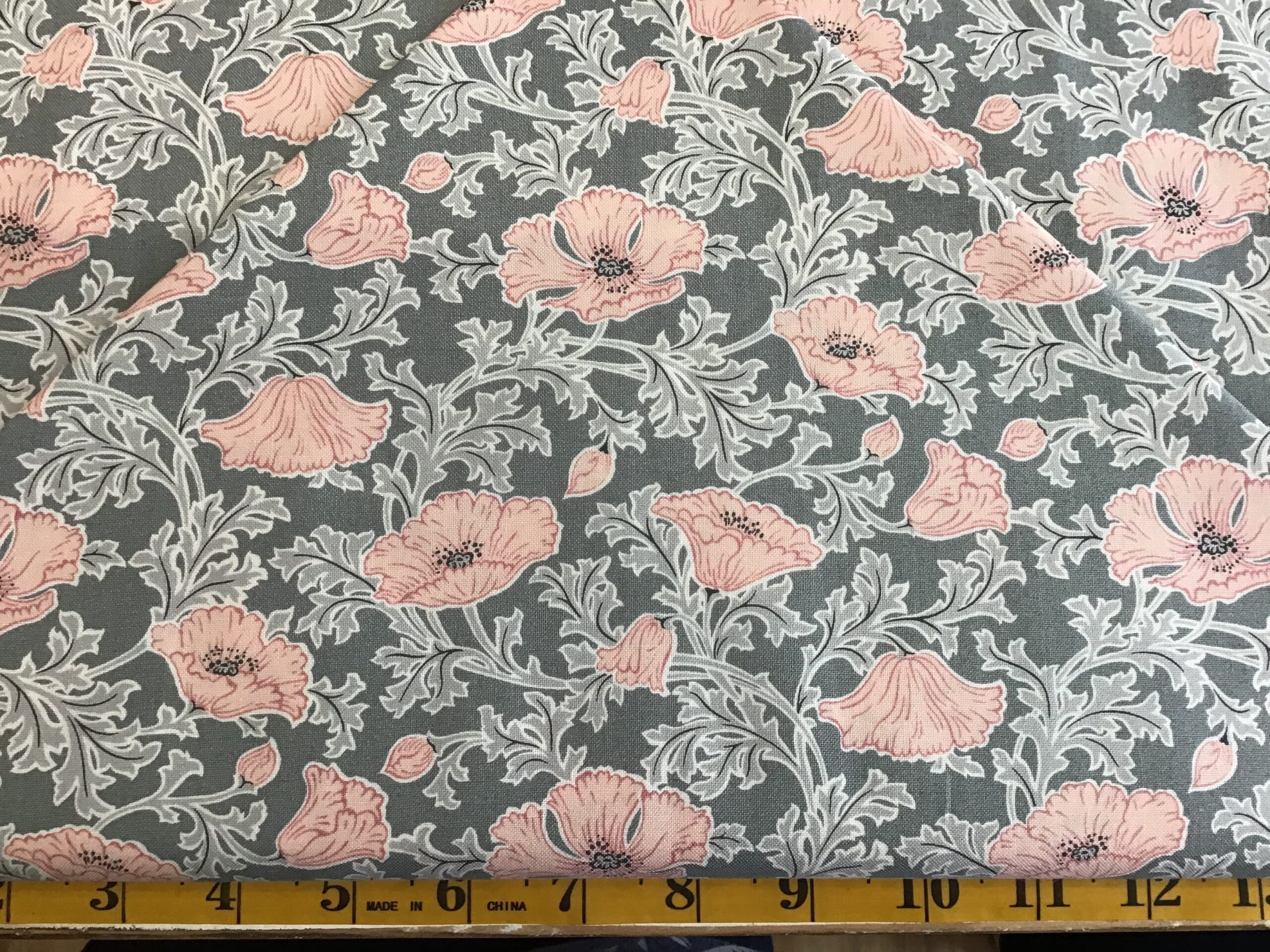 731B Beatrice Poppy grey Liberty Winterbourne 731b beatrice poppy grey liberty winterbourne