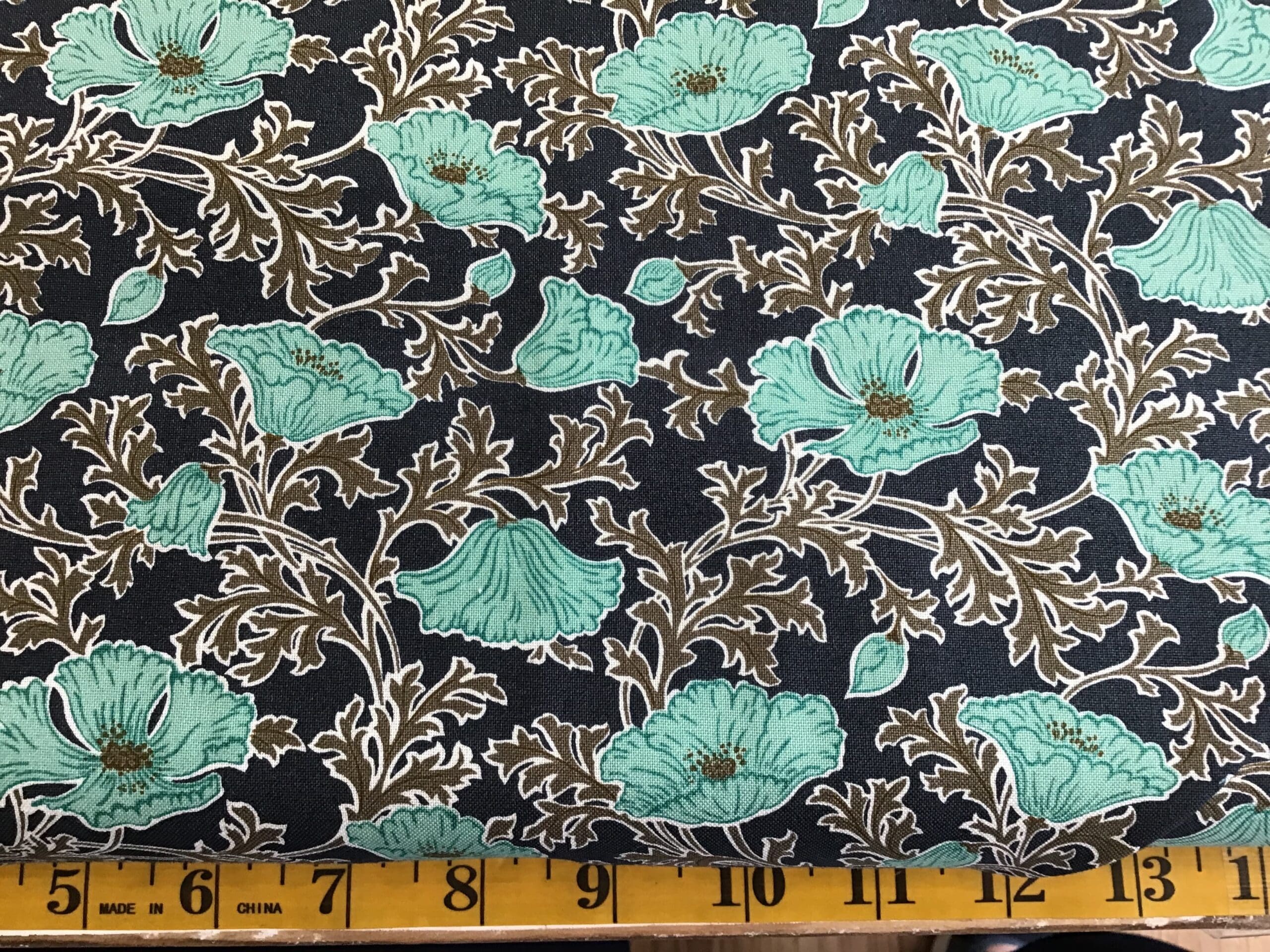 731C Beatrice poppy green Liberty Winterbourne 731c beatrice poppy green liberty winterbourne