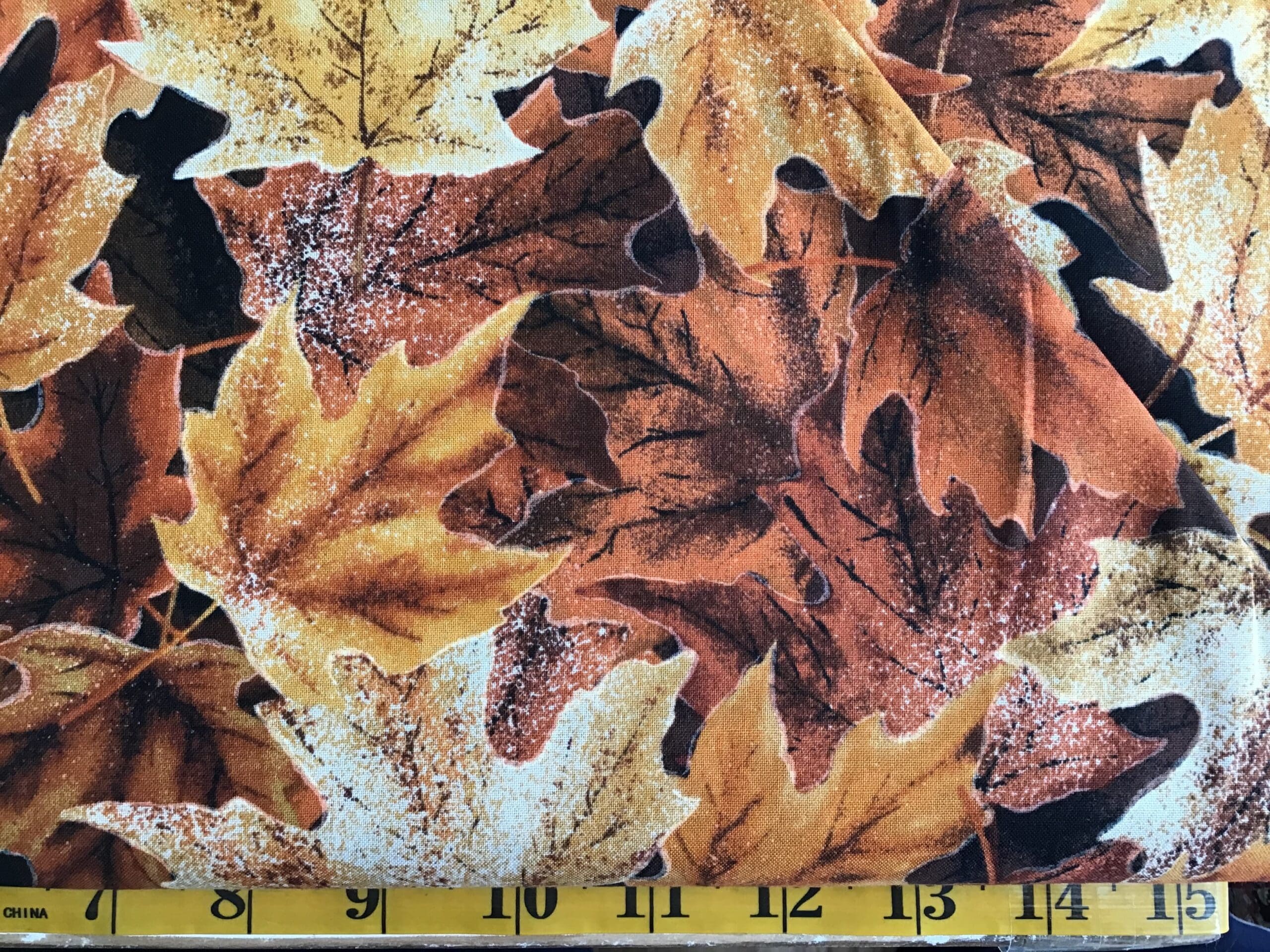 Frosted Fall Leaves Orange brown frosted fall leaves orange brown