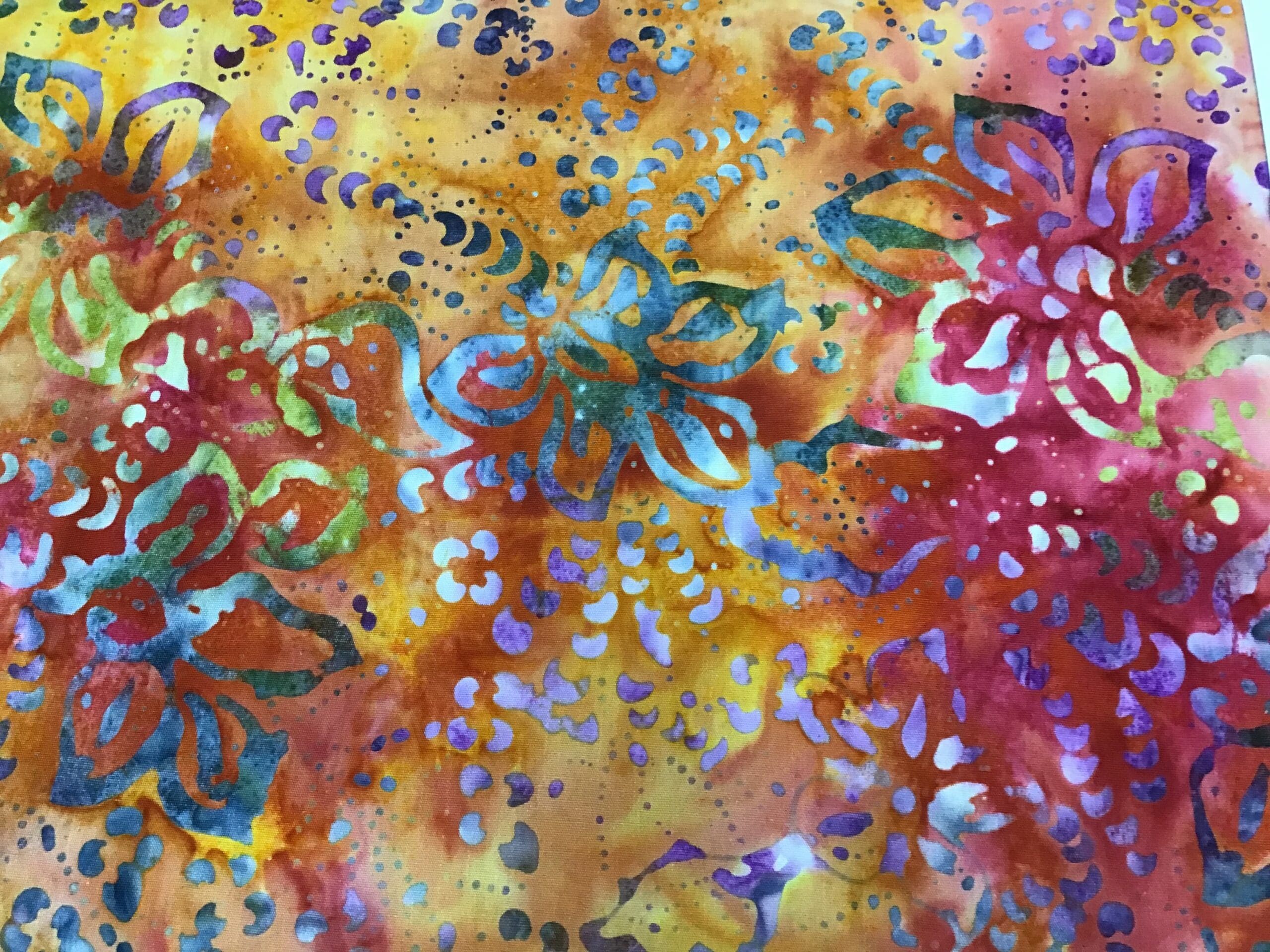 Textile Merchant Batik 33 Red Orange hand dyed fabric textile merchant batik 33 red orange hand dyed fabric