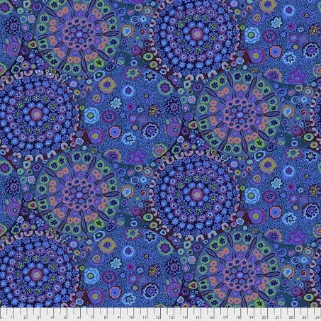 Kaffe Fassett QBGP006 108” wide Millefiore Blue purple Quilt backing Kaffe Fassett QBGP006 108” wide Millefiore Blue purple Quilt backing