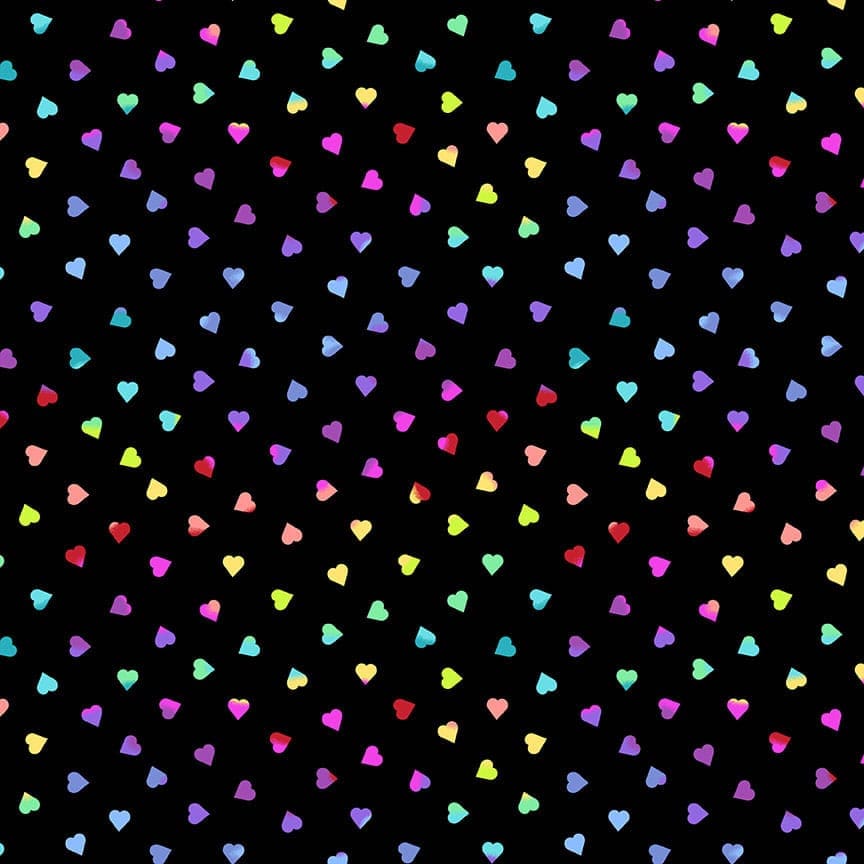 Beguiled 9756K Heart of Glass Black Multi fabric by Libs Elliott Beguiled 9756K Heart of Glass Black Multi fabric by Libs Elliott