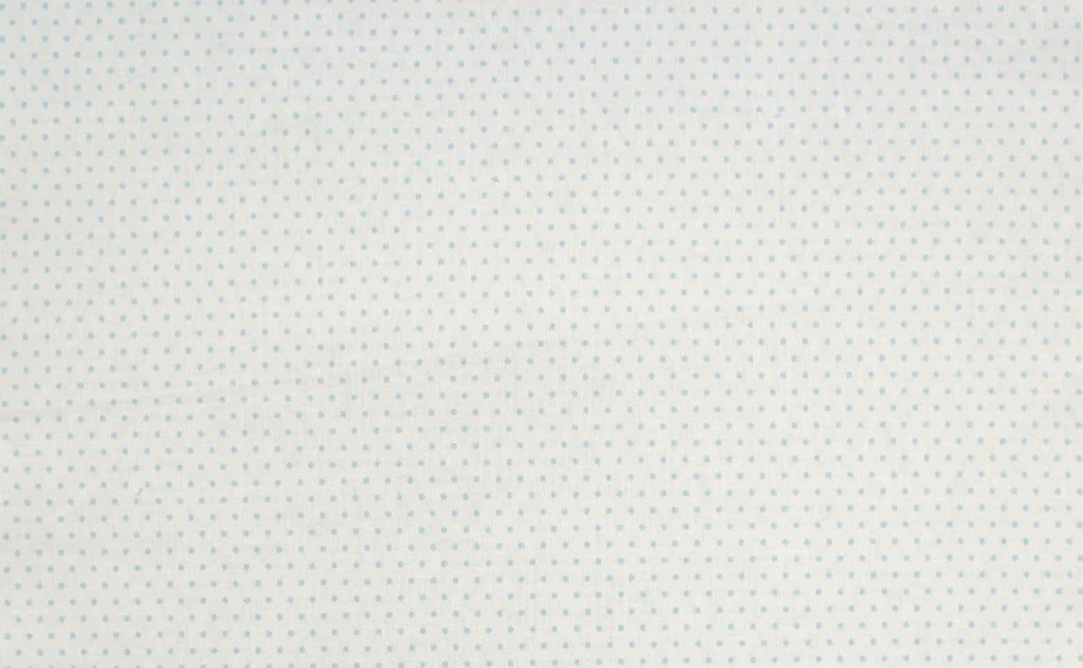 Spot FF365 Pale blue dot on white fabric Spot FF365 Pale blue dot on white fabric