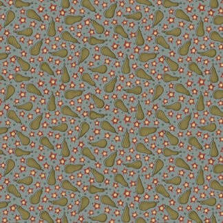 Anni Downs 249011 Pears on Blue fabric – On the 12th Day Anni Downs 249011 Pears on Blue fabric - On the 12th Day