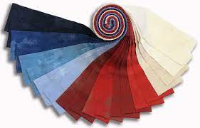 Grunge Old Glory 30150JJROG Junior Jelly Roll Red White & Blue fabrics by Moda Grunge Old Glory 30150JJROG Junior Jelly Roll Red White & Blue fabrics by Moda - Image 2
