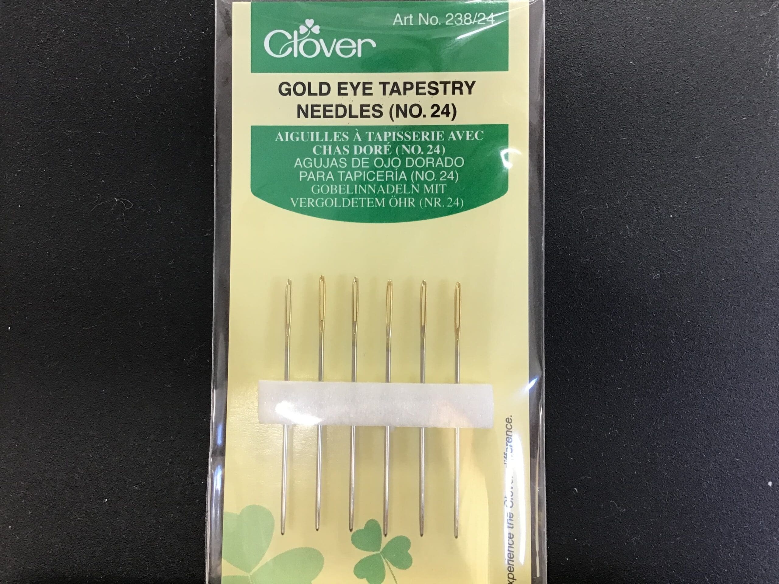 Clover Tapestry Needles Size 24 Gold Eye – for cross stitch and needlepoint Clover Tapestry Needles Size 24 Gold Eye - for cross stitch and needlepoint