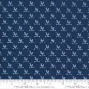 Break of Day 4310814 Chickens on Navy Blue by Sweetfire for Moda fabric Break of Day 4310814 Chickens on Navy Blue by Sweetfire for Moda fabric