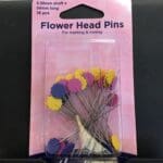 Flower/Flat Head Pins: Nickel – 54mm, 36 pieces