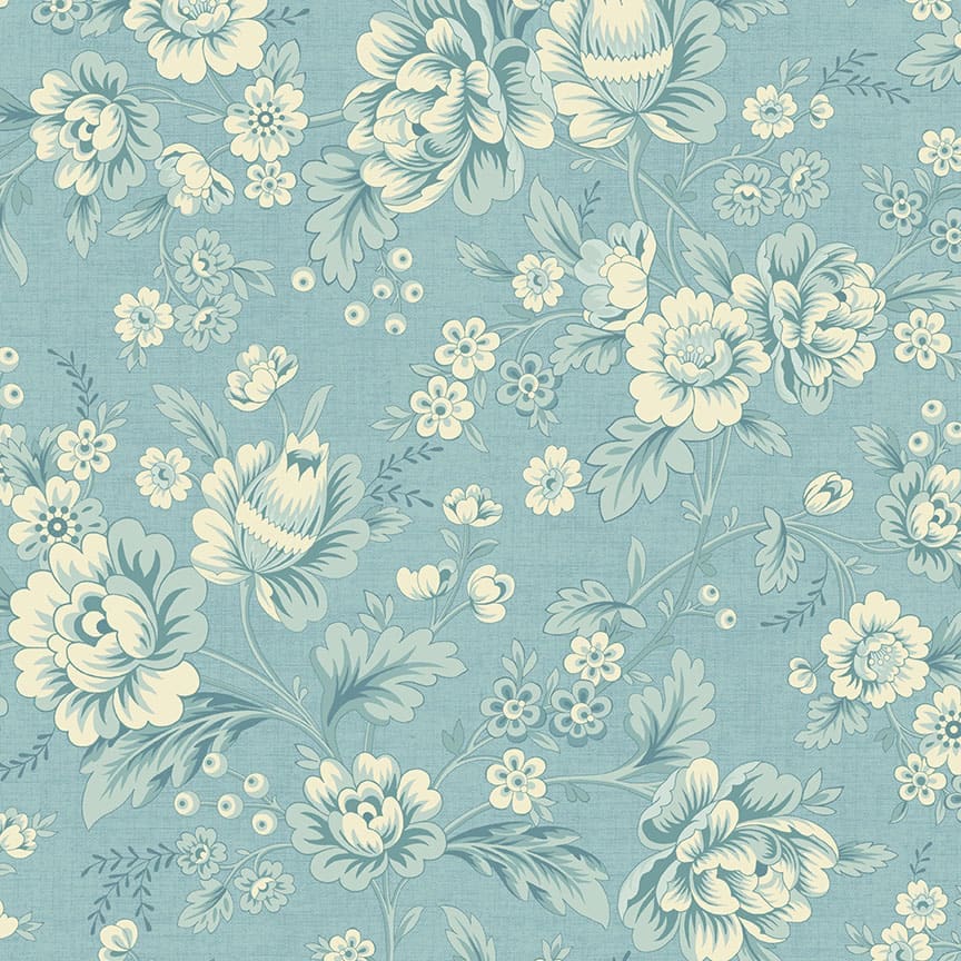 Bluebird 9767B Dahlia Blue fabric by Edyta Sitar by Laundry Basket Quilts Bluebird 9767B Dahlia Blue fabric by Edyta Sitar by Laundry Basket Quilts
