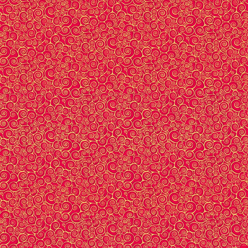 Classic Scroll 2182R Gold on Red by Makower fabrics Classic Scroll 2182R Gold on Red by Makower fabrics