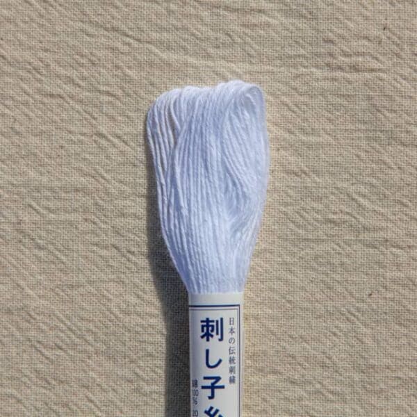 Japanese Sashiko Thread 20m White no. 1