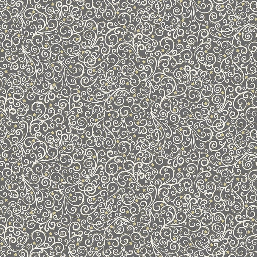 Scandi Scroll 2359S Grey Swirls by Makower fabrics Scandi Scroll 2359S Grey Swirls by Makower fabrics