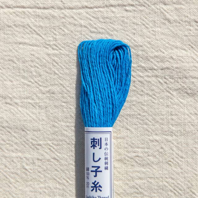 Japanese Sashiko Thread 20m Bright Blue no.27 Japanese Sashiko Thread 20m Bright Blue no.27