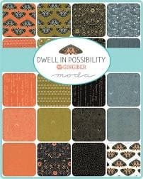 Dwell in Possibility Layer Cake 10″ Squares Multi Metallic by Gingiber for Moda fabrics Dwell in Possibility Layer Cake 10" Squares Multi Metallic by Gingiber for Moda fabrics