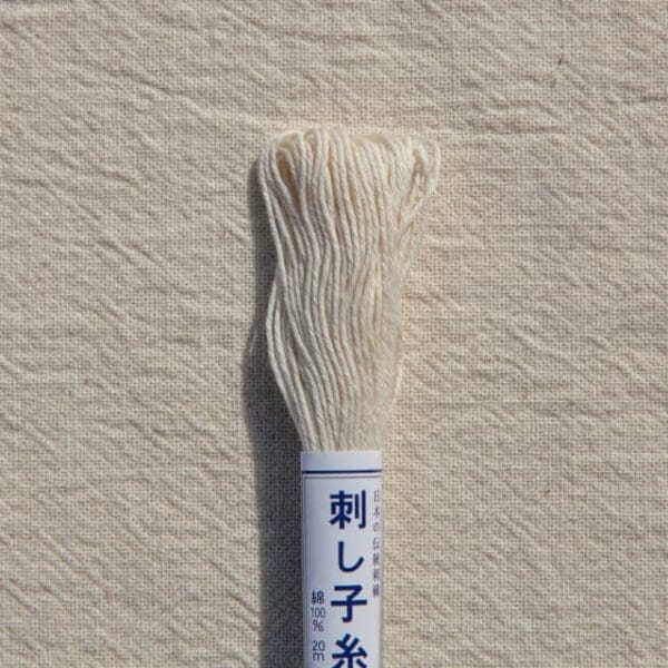 Japanese Sashiko thread 20m Cream/ivory no 2 Japanese Sashiko thread 20m Cream/ivory no 2
