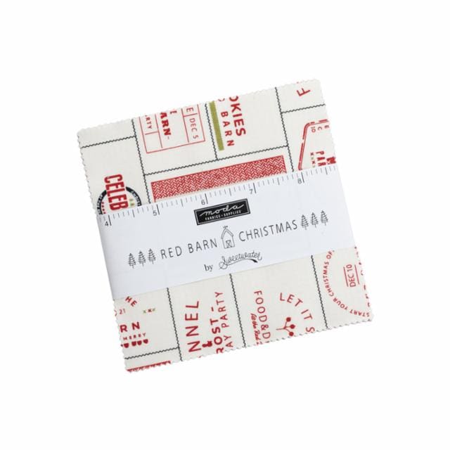 Red Barn Christmas 5″ Charm Pack by Sweetwater for Moda fabrics Red Barn Christmas 5" Charm Pack by Sweetwater for Moda fabrics