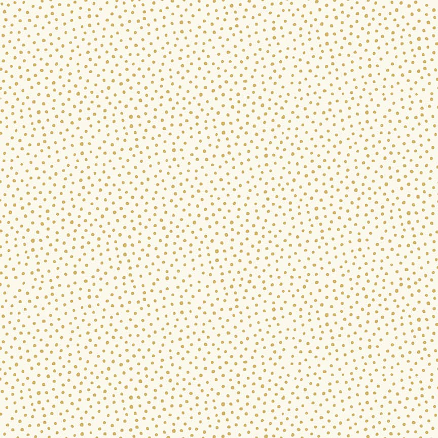 Snowball 1932Q02 Gold spot on cream by Makower fabric Snowball 1932Q02 Gold spot on cream by Makower fabric