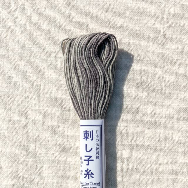 Japanese Sashiko Thread 20m Greys variegated no 96 Japanese Sashiko Thread 20m Greys variegated no 96