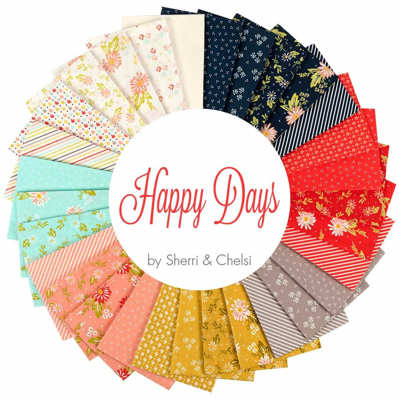 Happy Days Jelly Roll by Sherri & Chelsi for Moda Fabrics Happy Days Jelly Roll by Sherri & Chelsi for Moda Fabrics - Image 2