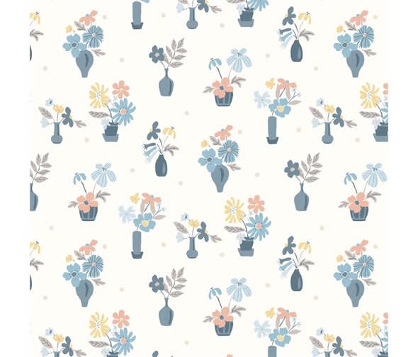 Artist’s Home 04776003B Painter’s Vase Yellow Blue Pink by Liberty fabrics Artist's Home 04776003B Painter's Vase Yellow Blue Pink by Liberty fabrics