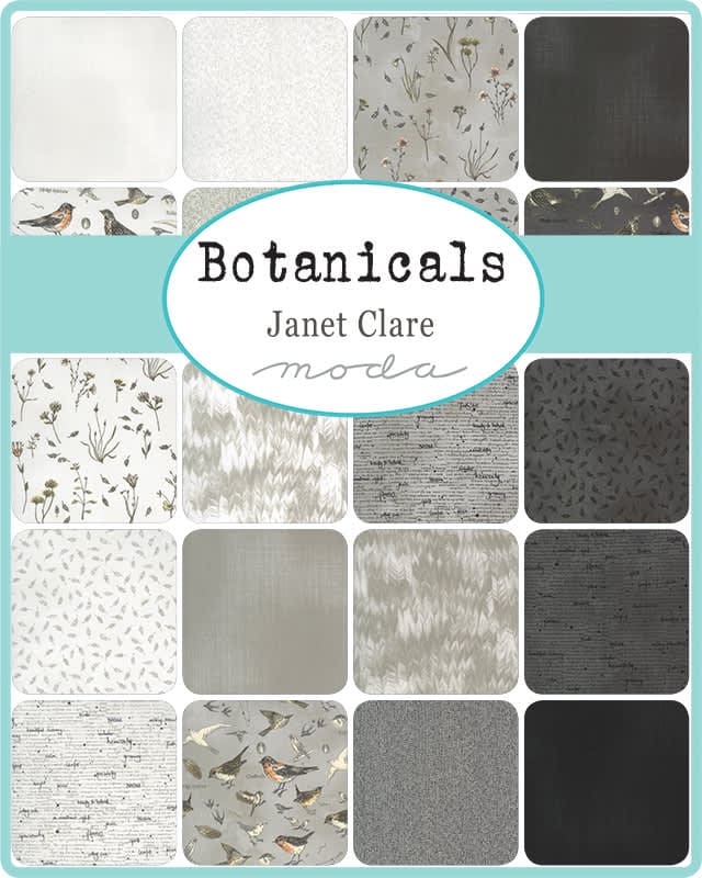 Botanicals Jelly Roll by Janet Clare for Moda Fabrics Botanicals Jelly Roll by Janet Clare for Moda Fabrics